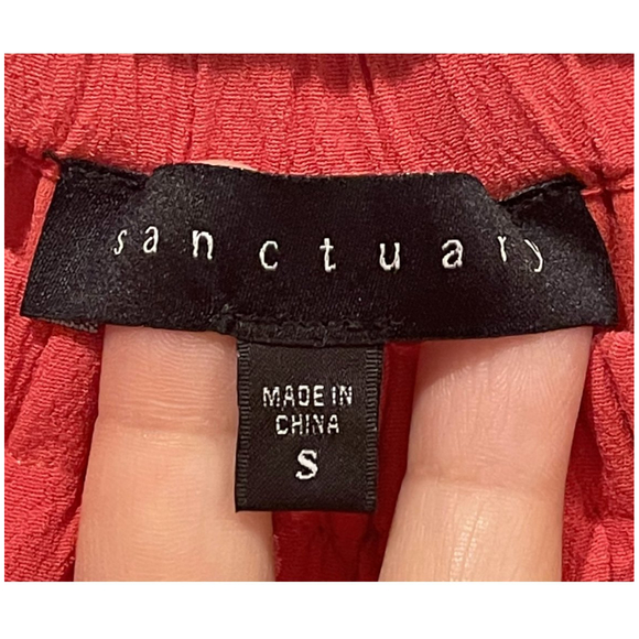 SANCTUARY Red Orange Off Shoulder Mini Dress - Picture 2 of 6